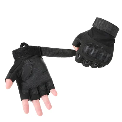 Lightweight Half Finger Gloves with Hard Knuckle - Image 3