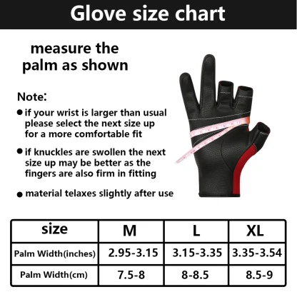 Three-Fingerless Gloves with Non Slip Design - Image 9