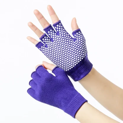 Anti-slip Fingerless Gloves for Yoga - Image 9