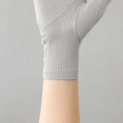 Thing Fingerless Gloves with Lace Design - Image 4
