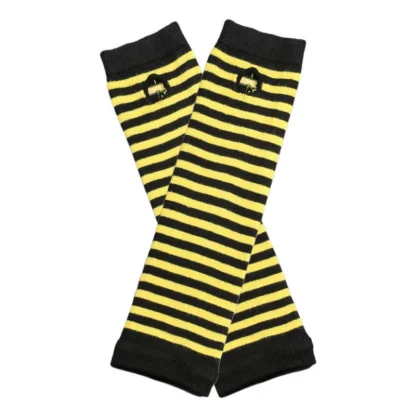 Classic Fingerless Gloves with Stripe Pattern - Image 14