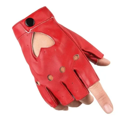 Heart Shape Cutout Fingerless Gloves - Image 9