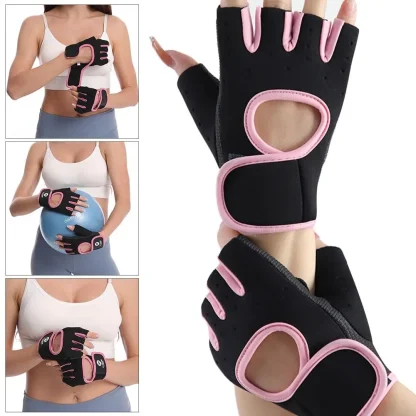 Adjustable Half Finger Gloves for Fitness - Image 2