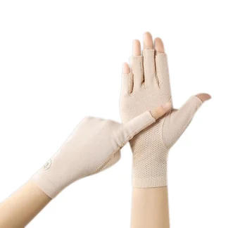 Open Finger Gloves with Seamless Design