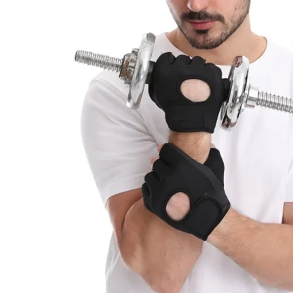 Adjustable Half Finger Gloves for Fitness - Image 7