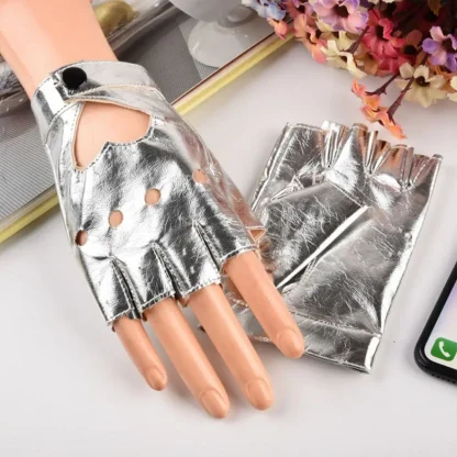 Heart Shape Cutout Fingerless Gloves - Image 13