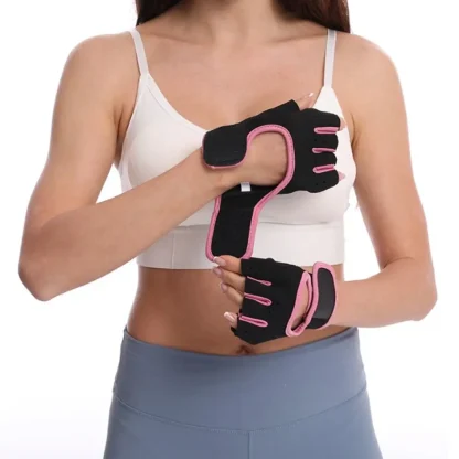 Adjustable Half Finger Gloves for Fitness