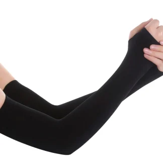 Elastic Long Fingerless Solid Gloves