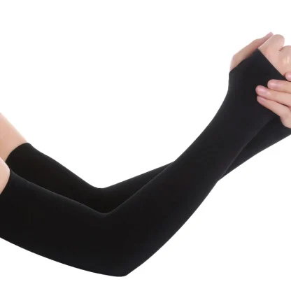 Elastic Long Fingerless Solid Gloves