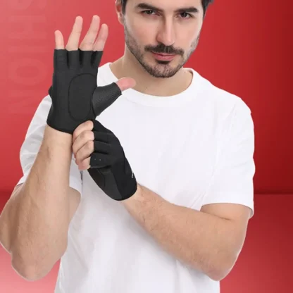 Adjustable Half Finger Gloves for Fitness - Image 10