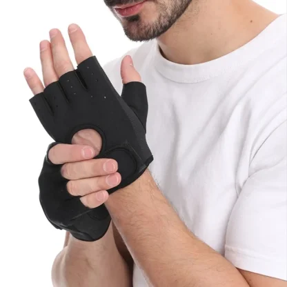 Adjustable Half Finger Gloves for Fitness - Image 3
