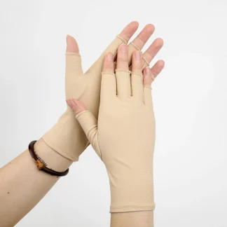 Classic Half Finger Gloves with Breathable Fabric