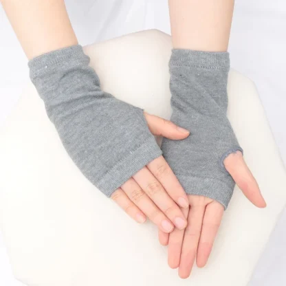 Half Finger Gloves with Stripe Pattern - Image 6