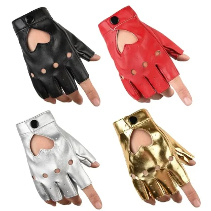 Heart Shape Cutout Fingerless Gloves - Image 7