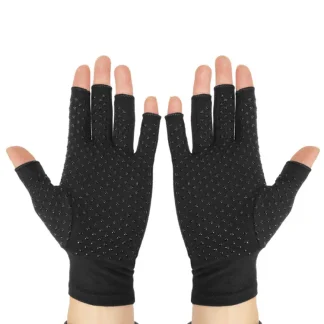 Compression Fingerless Gloves for Joint Support
