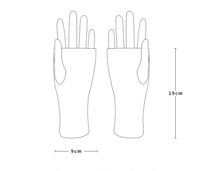 Knitted Solid Color Half Finger Gloves - Image 7