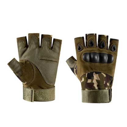 Half Finger Gloves with Hook and Loop Closure - Image 7
