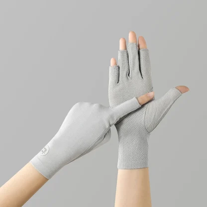 Open Finger Gloves with Seamless Design - Image 2