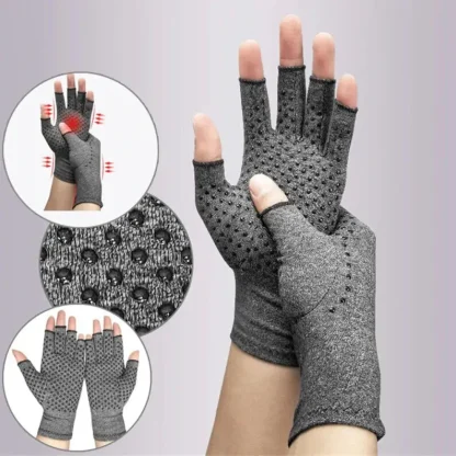 Compression Fingerless Gloves for Joint Support - Image 3